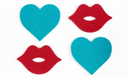 Heartfelt and Kiss Coasters grid
