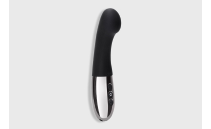 Le Wand Gee G-Spot targeting internal vibrator in black on white background
