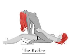 The Rodeo sex position on Liberator Wedge