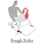 Rough Rider sex position on the Sex Wedge Ramp Combo - Bondage & BDSM Sex Furniture