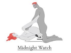 Midnight Watch sex position on the Sex Wedge Ramp Combo - Bondage & BDSM Sex Furniture