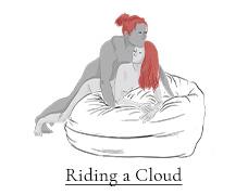 Riding a Cloud sex position on the Zeppelin