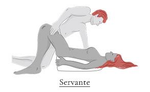 Servante sex position on the Axis Hitachi Sex Toy Mount