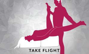 Take flight sex position on the Flip Ramp