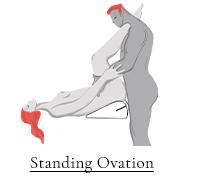Standing Ovation sex position on Liberator Jaz