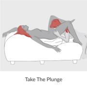Take The Plunge sex position on the Esse Chaise II