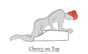 Cherry on Top sex position on the Fleshlight On a Mission