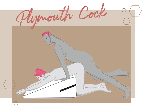 Plymouth Cock sex position using the Liberator Ramp
